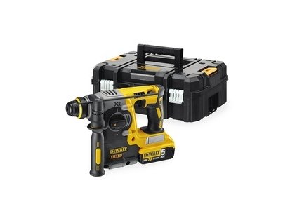DeWALT DCH273P2T AKU 18V bezuhlíkové kombinované kladivo SDS Plus 5,0Ah Li-Ion v kufru TSTAK