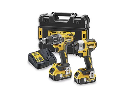 DeWALT DCK268P2T 18V sada aku nářadí XR Li-Ion DCD791 + DCF887 2x 5,0Ah