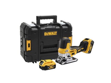 DCS335P2 DeWALT AKU bezuhlíková přímočará pila XR 18V Li-Ion 2x 5,0Ah v kufru TSTAK