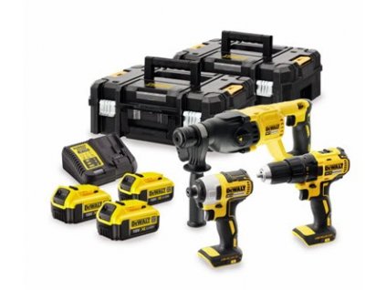 DCK372M3T DeWALT XR 18V sada AKU nářadí DCH133 DCD777 DCF787 3x 4,0Ah Li-Ion