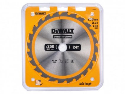 DT1956 DeWALT Pilový kotouč pro řezání stavebních materiálů 250 x 30 mm, 24 zubů