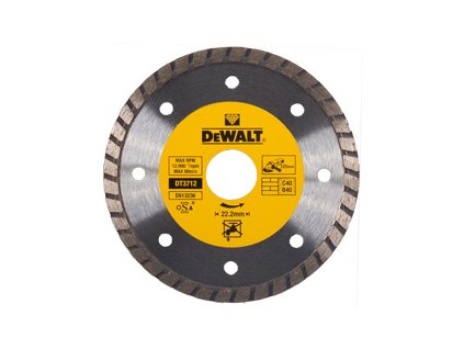 DT3712 DeWALT Turbo diamantový kotouč 125mm na řezání betonu a cihel