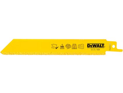 DT2333 DeWALT pilové listy pro mečové pily 228mm karbidové pro řezání stavebních bloků, cihel, keramiky, měkké oceli a dřeva s hřebíky