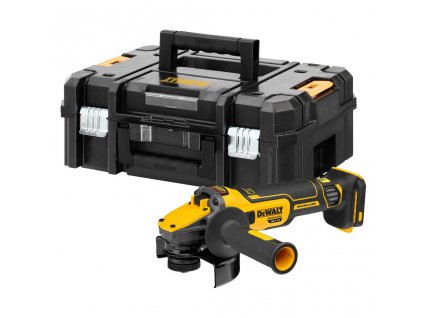 DCG409NT DeWALT AKU bezuhlíková úhlová bruska 125mm XR 18V bez akumulátorů v kufru TSTAK