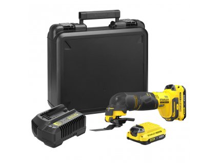 STANLEY FATMAX V20 SFMCE500D2K aku multifunkční oscilační bruska 18V 2x 2,0Ah