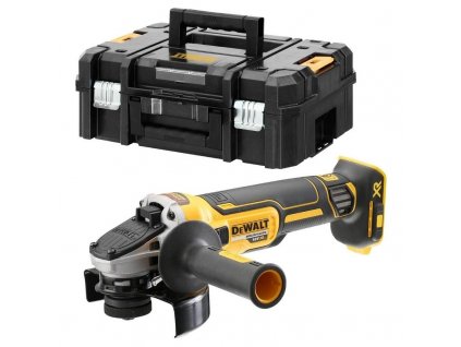 DCG406NT DeWALT AKU bezuhlíková úhlová bruska XR 18V bez akumulátorů v kufru TSTAK