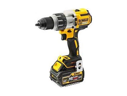 DCD996T2 DeWALT bezuhlíková 3-rychlostní příklepová vrtačka 18V XR Li-ion 2x 6,0Ah FLEXVOLT