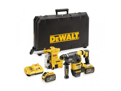 DCH335X2 DeWALT AKU kombinované kladivo FLEXVOLT 54V 2 x 9,0Ah + odsávání