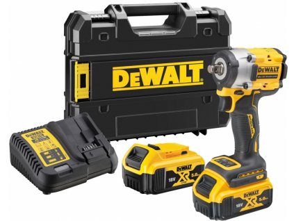 DeWALT DCF921P2T bezuhlíkový rázový utahovák 18V 2x 5,0Ah Li-Ion 406Nm