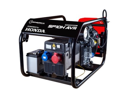 HONDA Rámová profesionální elektrocentrála SP 10 H AVR s podvozkem H720173