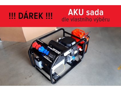 HONDA Rámová profesionální elektrocentrála TP 15 HP AVR s podvozkem H720350