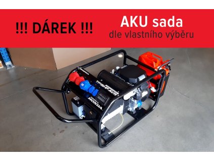 HONDA Rámová profesionální elektrocentrála TP 12 HP AVR s podvozkem H720360