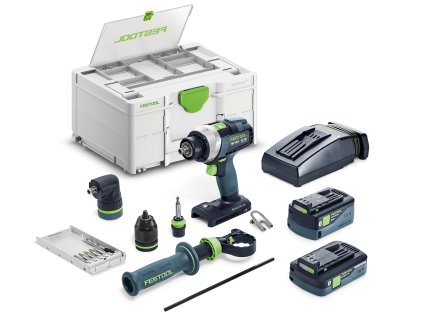 Festool Akumulátorový vrtací šroubovák QUADRIVE TDC 18/4 5,0/4,0 I-Set 577612