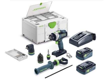 Festool Akumulátorový příklepový vrtací šroubovák QUADRIVE TPC 18/4 5,0/4,0 I-Set 577621