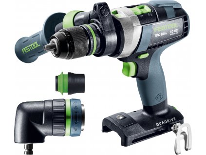 Festool Akumulátorový příklepový vrtací šroubovák QUADRIVE TPC 18/4-Basic-Set 577625
