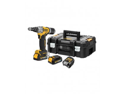 DeWALT DCF414E2GT AKU nýtovací pistole 6,3mm 18V 2x 1,7 Ah POWERSTACK v kufru TSTAK