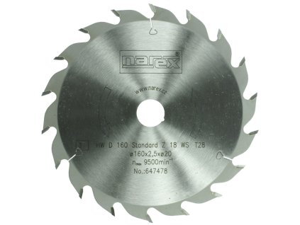 NAREX pilový kotouč HW D 160 Standard Z 18 WS 160mm 647478