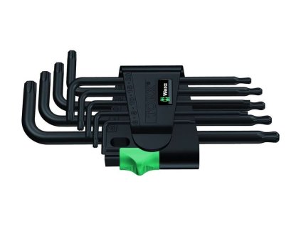 WERA 024242 zástrčných klíčů TORX 967 PKL/9 BlackLaser