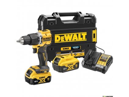 DCD100YP2T DeWALT AKU 18V příklepová vrtačka 2x 5,0Ah Limitovaná edice 100 let výročí DeWALT