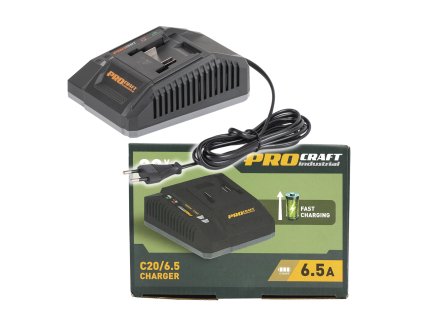 Nabíječka pro 20V Li-ion baterie Procraft Industrial C20/6 | C20/6.5