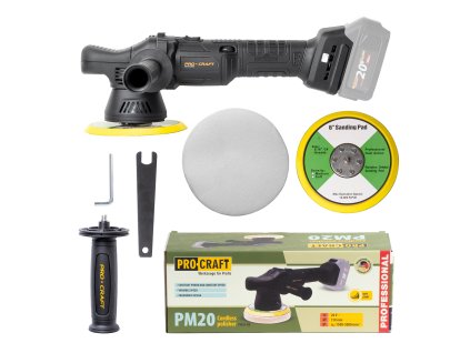 Aku leštička Procraft PM20bb (bez baterie a nabíječky) | PM20bb