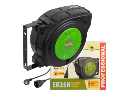 Samonavíjecí prodlužovací kabel, buben Procraft EK25N | EK25N