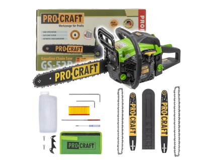 Benzínová řetězová pila Procraft GS-52P | GS-52P  #GIFT#ZDARMA olej na mazání řetězu 1l