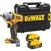 DeWALT DCF892P2T bezuhlíkový rázový utahovák XR 18V 2x 5,0Ah Li-Ion 813Nm