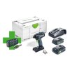 FESTOOL 577191 akumulátorový rázový utahovák TID 18 HPC 4,0 I-Plus + sada bitů