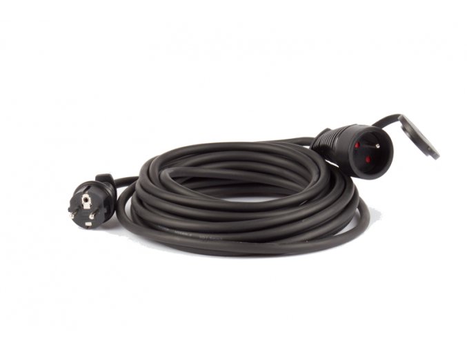 Kabel 25m 230V guma černý