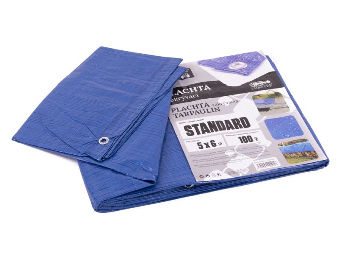 Plachta standard MODRÁ 5x6m