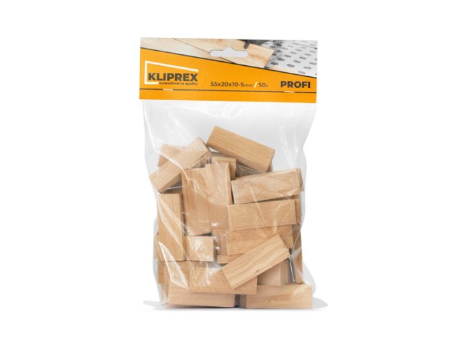 Klínky dřevěné BK 51ks/55x20x10-5mm