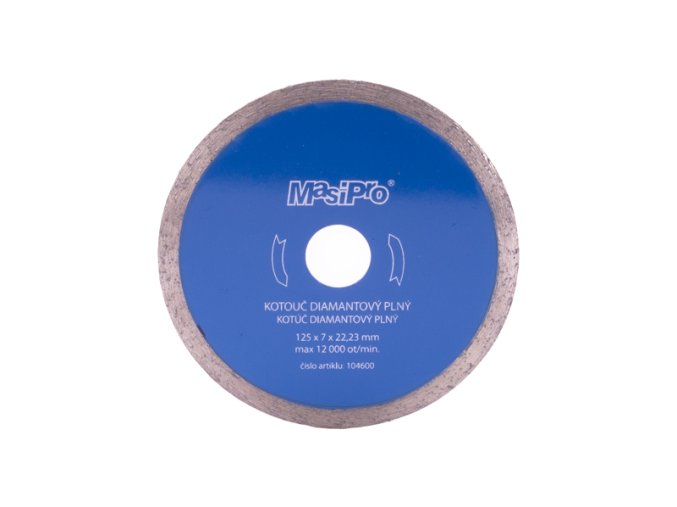 Kotouč diamantový plný 125 mm