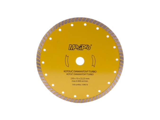 Kotouč diamantový turbo 230 mm