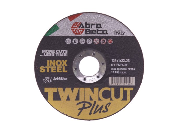 Kotouč tenký řezný na ocel a nerezovou ocel 125 x 1 mm Twin cut plus