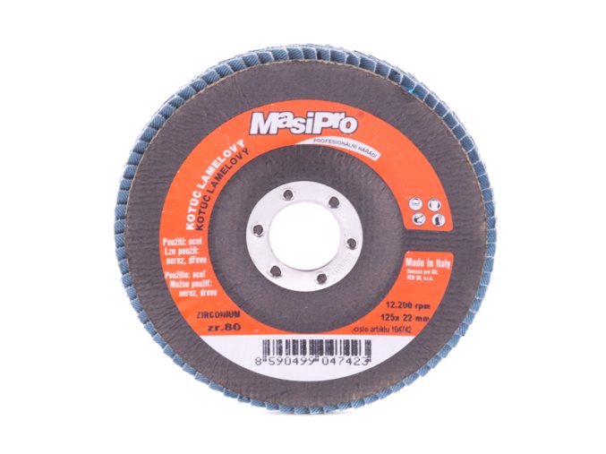 Kotouč lamelový 125 mm, zrnitost 80