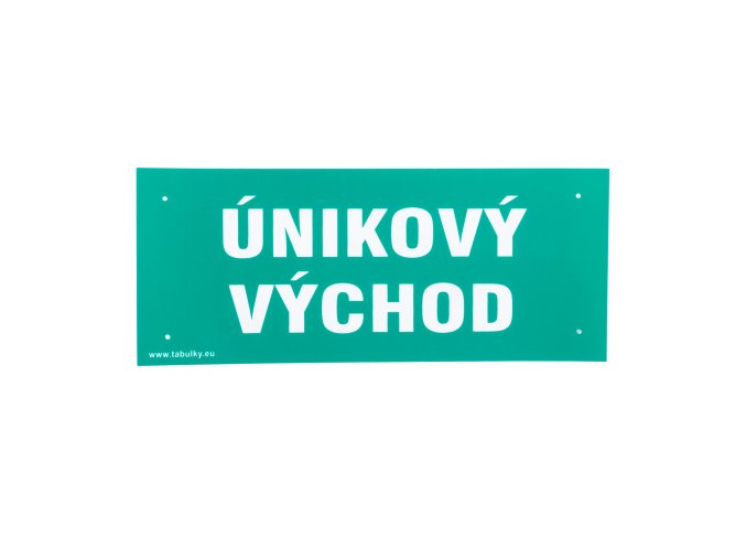 Tabulka informační   ÚNIKOVÝ VÝCHOD