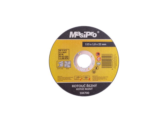 Kotouč řezný MasiPro ocel 115x1 mm