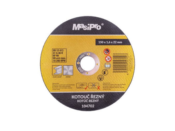 Kotouč řezný MasiPro ocel 150x1,6 mm