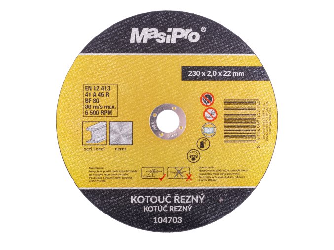 Kotouč řezný MasiPro ocel 230x2 mm