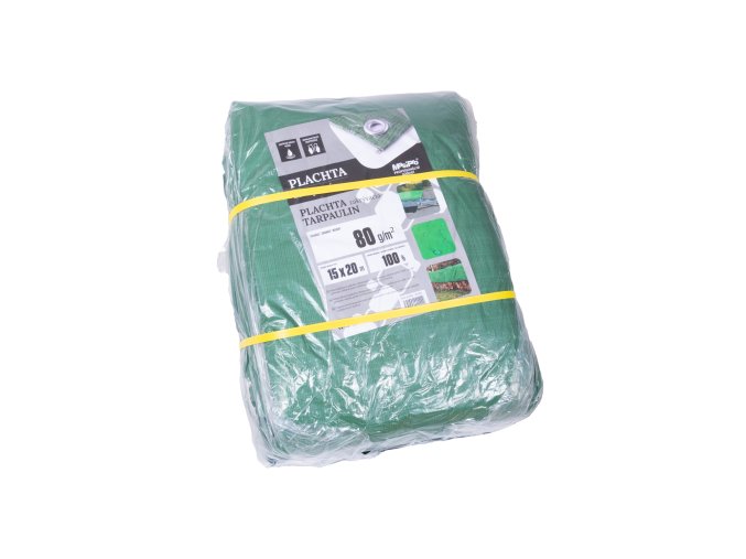Plachta 80g ZELENÁ 15x20m