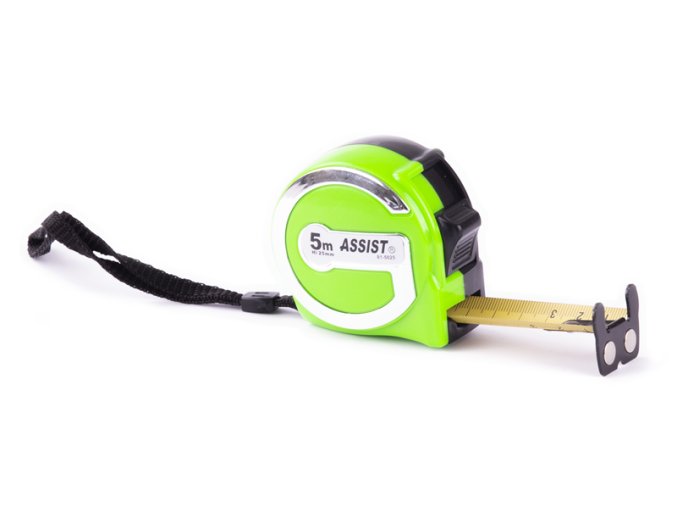 Metr svinovací ASSIST PLUS 5m, oboustranný háček/ páska
