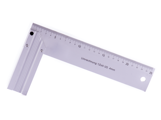 Úhelník hliník 25cm