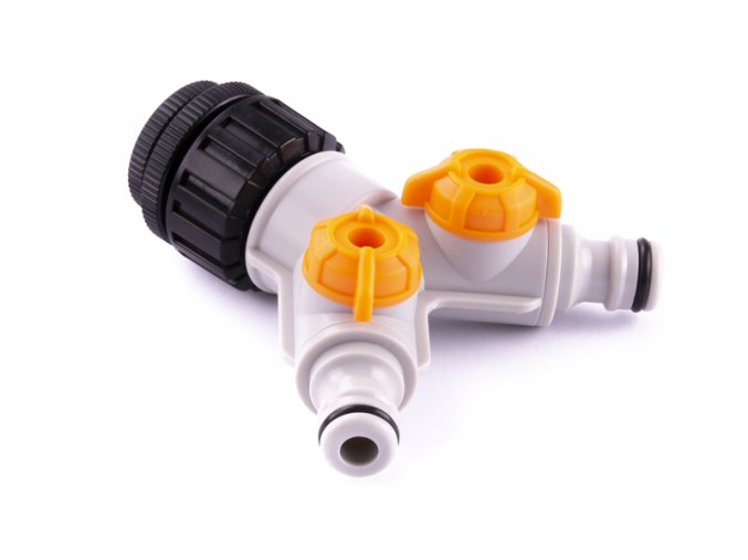 Adaptér PLAST, 2 vývody, STOP