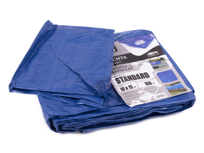 Plachta standard MODRÁ 10x15m