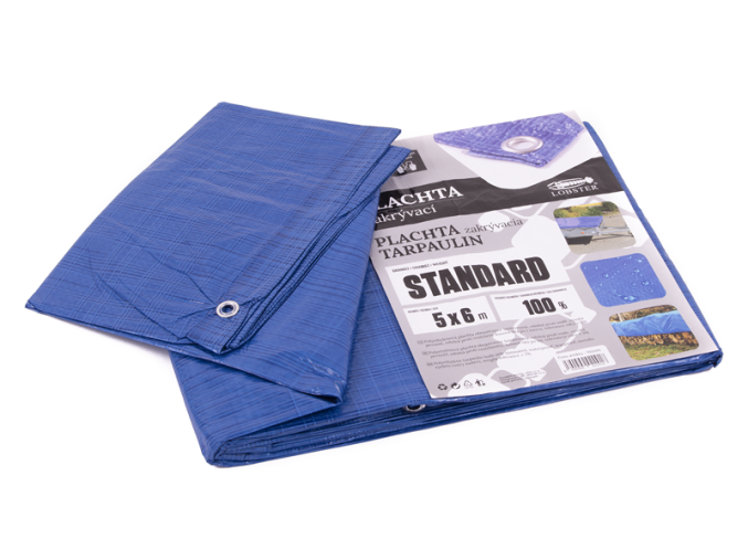 Plachta standard MODRÁ 5x6m