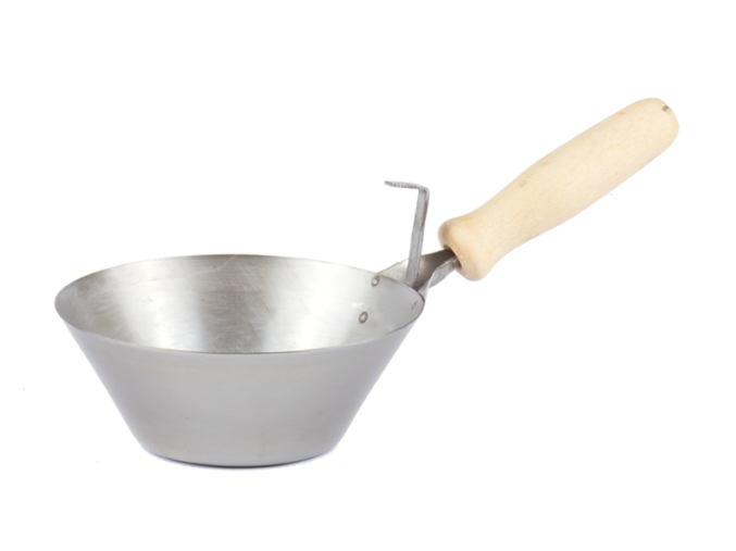 Naběračka OCEL 16cm dř.rukojeť