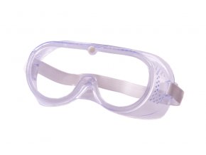 Brýle ochranné pracovní s gumou, uzavřené, čiré