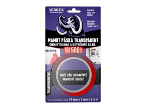 Oboustranna a extremne silna MAMUT PASKA TRANSPARENT web 2024