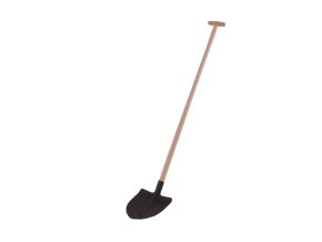 Lopata srdcovka černá/násada T-130cm